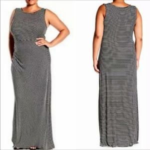 Plus size striped new dress